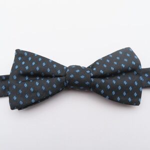 Penquin Bow Tie Blue Red Polka Dot 2.25" Wide Pre Tie Silk